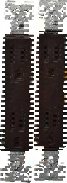 Straight Blade Duplex Receptacle: NEMA 5-15R, 15 Amps, Self-Grounding